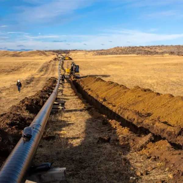 Barajar y dar de nuevo en el sistema de gasoductos